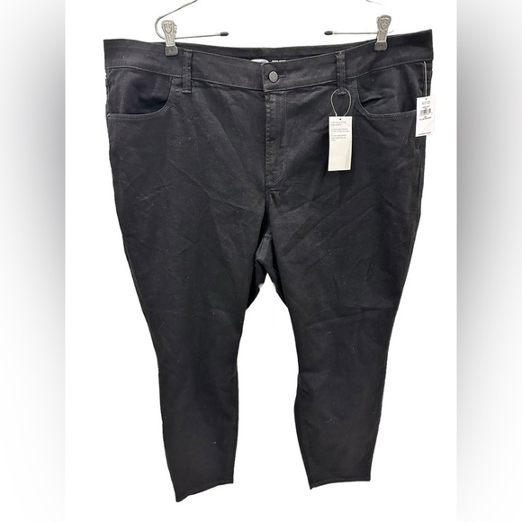 Old NAVY High-Waisted Wow Super-Skinny Black-Wash Ankle Jeans-PLUS SIZE-SHORT - Picture 3 of 7
